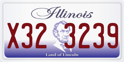 IL license plate X323239