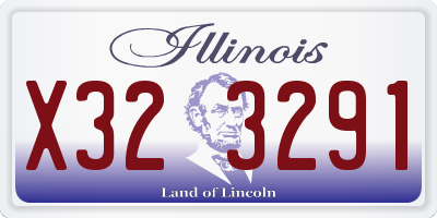IL license plate X323291