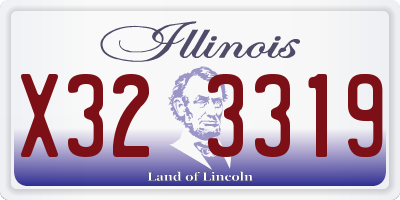 IL license plate X323319