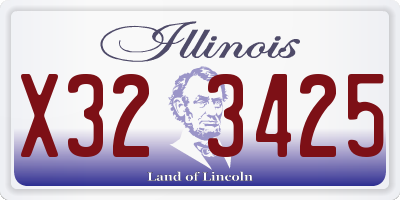 IL license plate X323425