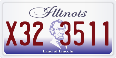 IL license plate X323511