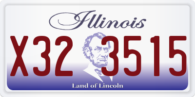 IL license plate X323515
