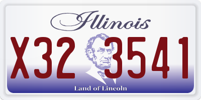 IL license plate X323541