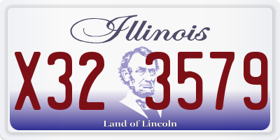 IL license plate X323579
