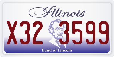 IL license plate X323599
