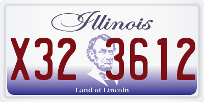 IL license plate X323612