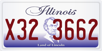 IL license plate X323662