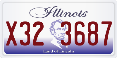 IL license plate X323687