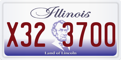 IL license plate X323700