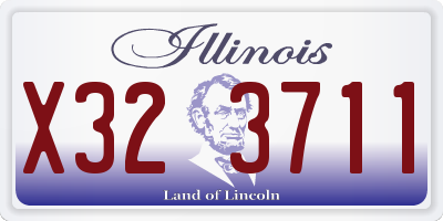 IL license plate X323711