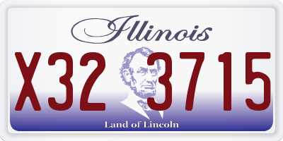 IL license plate X323715