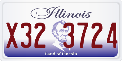 IL license plate X323724