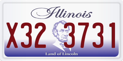 IL license plate X323731