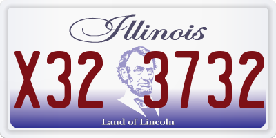 IL license plate X323732