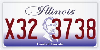 IL license plate X323738