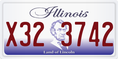 IL license plate X323742