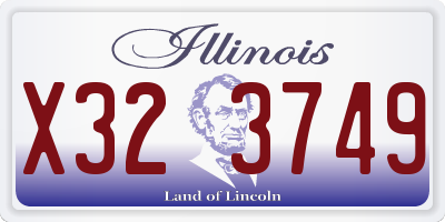 IL license plate X323749
