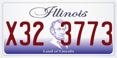 IL license plate X323773