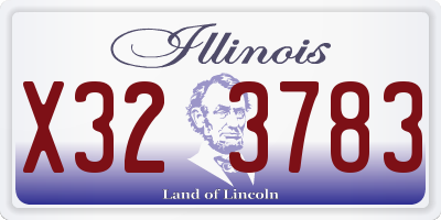 IL license plate X323783