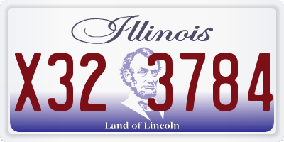 IL license plate X323784