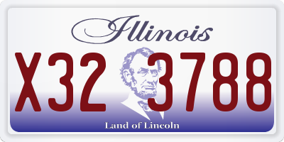 IL license plate X323788