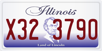 IL license plate X323790