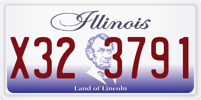 IL license plate X323791