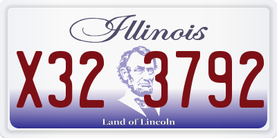 IL license plate X323792