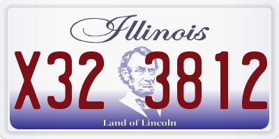 IL license plate X323812