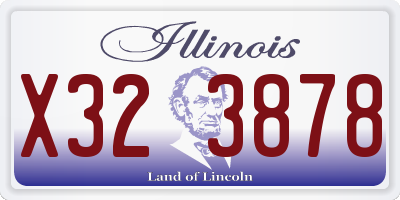 IL license plate X323878