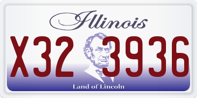IL license plate X323936