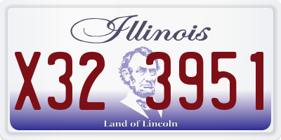IL license plate X323951