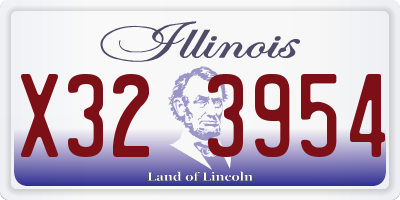 IL license plate X323954