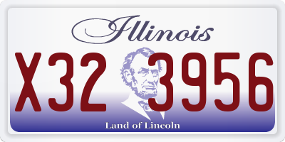 IL license plate X323956