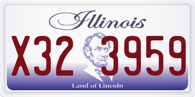 IL license plate X323959