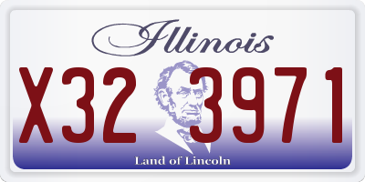 IL license plate X323971