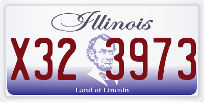 IL license plate X323973
