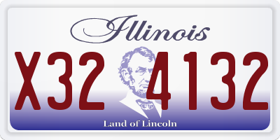 IL license plate X324132