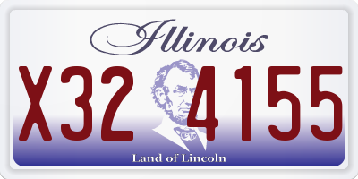 IL license plate X324155