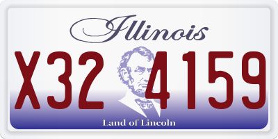 IL license plate X324159