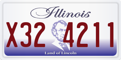 IL license plate X324211