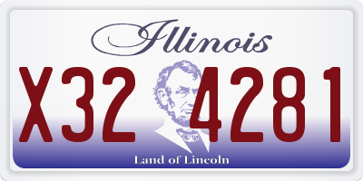 IL license plate X324281