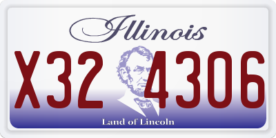 IL license plate X324306