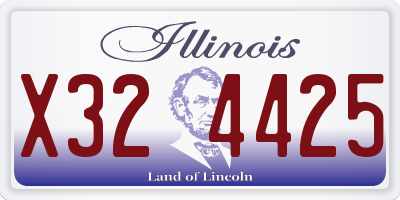 IL license plate X324425