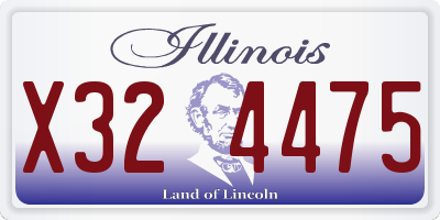 IL license plate X324475