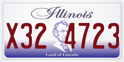 IL license plate X324723