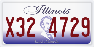 IL license plate X324729