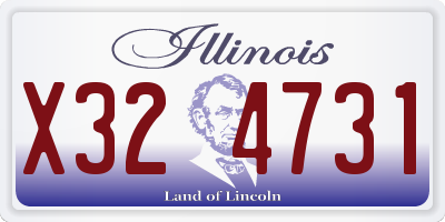 IL license plate X324731