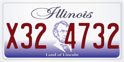 IL license plate X324732