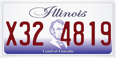 IL license plate X324819
